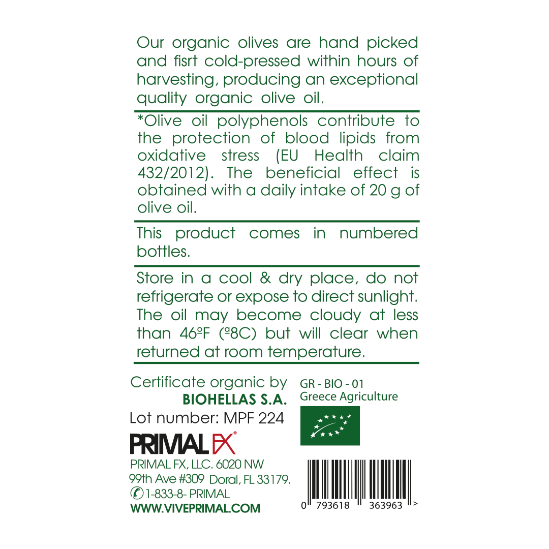 Organic Extra Virgin OLIVE OIL